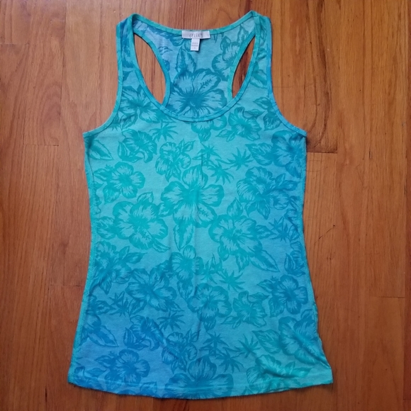dELiA*s Tops - BOGO 🌿 dELiA*s Teal Green Ombre Hawaiian Tank